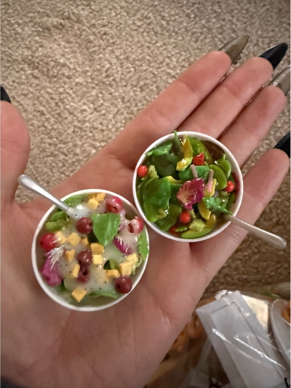 MGA's Miniverse lot of 2 mini salads dolls collectible mini